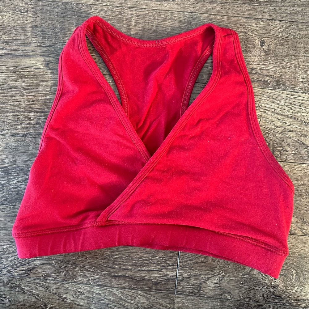 Lululemon Women's Red Sports Bra